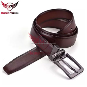 Cinturón de moda para hombre de cuero genuino hecho en fábrica de calidad superior con hebilla suave, agujeros ajustables, precios al por mayor - Product Image 4