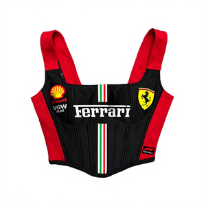 Breathable Casual Summer Fashion Women Short Halter <b>Collar</b> CAMIS Bows <b>Lace</b>-up Spandex/Nylon Appliques Racing Motorcycle Street - Product Image 4