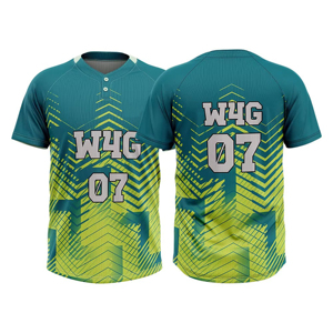 Unisex Baseball Jersey W4G 07 Sublimated Print Geometric Pattern Quick Dry Anti-Bacterial <b>Polyester</b> Half Sleeve Winter Autumn - Product Image 1