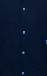 Custom Size Royal Color Wool Sleeve Hooded Varsity <b>Jacket</b> Unisex Letterman Baseball Fans' Front - Product Image 1