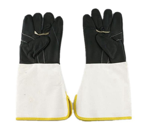 Wholesale Safety Tig Welder Welding Gloves Heat <b>Fire</b> Resistant Goat Grain & Cowhide Split Leather Tig Welding Gloves - Product Image 1