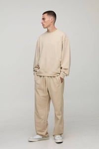 Sweat-shirt en molleton surdimensionné à col rond personnalisé 100% coton, streetwear d'hiver, écologique, coupe-vent, de haute qualité - Product Image 4