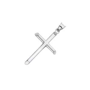 Colgante de Cruz Latina Chapado en Plata Elegante Unisex, Joyería de Moda Elegante, Marca de Metal para Mujeres Cristianas Certificadas de Terceros, de Marca de Fábrica, para el 2 - Product Image 3