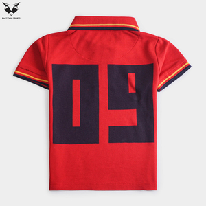 เสื้อโปโลเด็กผู้ชายเนื้อผ้าคอตตอนกันเป็นขุย แขนสั้น เสื้อโปโลเด็ก สั่งทำได้ตามแบบ OEM คุณภาพสูง เสื้อผ้าเด็ก - Product Image 5
