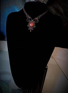 Collier pendentif boule en bambou macramé scintillant, design classique, bijoux de guérison pour le bouddhisme, Jaipur - Product Image 3