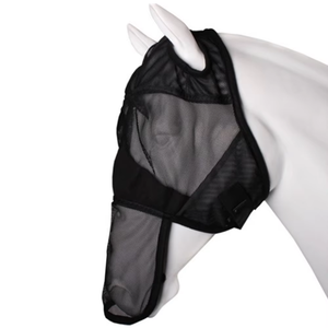 Masque anti-mouches pour chevaux 2026 : Meilleur design, protection UV, confortable, avec oreilles, respirant, élastique, et couvre-yeux en maille - Product Image 1