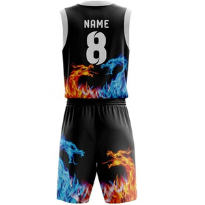 Tenues de basketball en polyester personnalisées, sur mesure, ensemble en promotion, uniformes de basketball imprimés par sublimation - Product Image 3