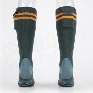 Thermal <b>Knee</b> <b>High</b> <b>Socks</b> Striped Design Thick Knitted Warm Winter Hiking <b>Socks</b> for Adults - Product Image 2