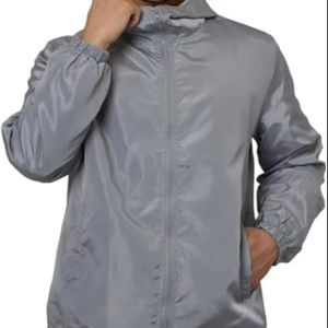 เสื้อแจ็คเก็ตกันลมไนลอนแบบใหม่สำหรับผู้ชาย ระบายอากาศได้ดี ไซส์ใหญ่พิเศษ แจ็คเก็ตโค้ช ไซส์ XS สีพื้น ย้อมสีธรรมดา รุ่น 2026 winbreak - Product Image 1