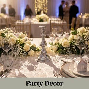 Aluminum Embossed Pillar <b>Candle</b> <b>Stick</b> <b>Holder</b> Silver Finish Table Centerpiece Home Decor Wedding Gift - Product Image 4