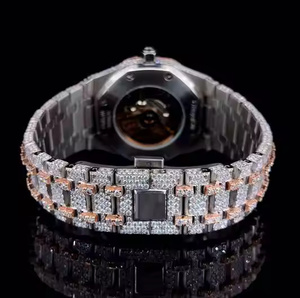 High End Moissanite Diamond Quartz Watch Men Bling Iced Out Hip Hop Luxury Fashion Watch Hip Hop Style Wristwatch - Product Image 4