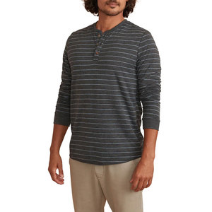 T-shirt à manches longues pour homme, gris, col rond, coupe classique, tricoté, couleur unie, style décontracté, respirant, polyester - Product Image 6