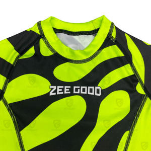 เสื้อรัดกล้ามเนื้อ Bjj แบบสั่งทำพิเศษสำหรับกีฬากราปลิง โนกิ MMA ยิวยิตสู พร้อมลายพิมพ์แบบซับลิเมชั่น ผลิตในประเทศปากีสถาน - Product Image 3