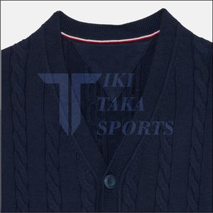 Suéter Cárdigan para Hombre Tiki Taka Sports, de Alta Calidad, Color Sólido, con Bolsillo en la Solapa, para Viajes, Negocios, Moda de Invierno, Transpirable - Product Image 2