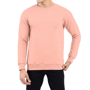 Nouveau design 2024, 100% laine mérinos, anti-rides, anti-rétrécissement, tricoté, rouge foncé, respirant, col rond, pulls d'hiver pour hommes - Product Image 1