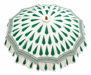Sombrilla Tradicional de Jaipur con Estampado a Mano, Sombrilla para Jardín, Patio, Bodas, Eventos, Decoración de Resorts, Fabricante B2B - Product Image 1