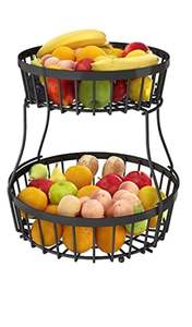 Panier à fruits en fil de fer artisanal de style nordique, design floral, écologique, disponible en stock - Product Image 4