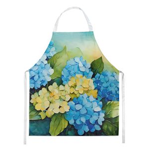 Multicolor Large Adult Unisex Watercolor Hydrangeas <b>Apron</b> for Cooking Baking Crafts <b>Gardening</b>-Kitchen Server - Product Image 1
