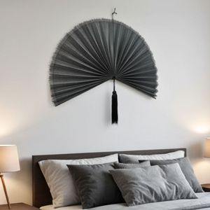 Ventilador de Pared Decorativo de Bambú Más Vendido – Ventilador de Bambú Grande Hecho a Mano Estilo Boho para Decoración de Pared y Artículos de Decoración del Hogar - Product Image 6