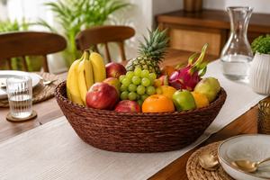 Panier de rangement tressé artisanal en fibres naturelles, style rustique, pour l'organisation domestique et la décoration intérieure (vente en gros) - Product Image 4