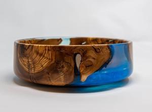 Bol en bois de haute qualité, sans BPA, fait main, écologique, en résine époxy, avec revêtement en résine premium pour bois dur naturel, durable - Product Image 4