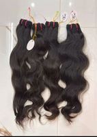 Rambut India Mentah Double Drawn, Rambut Lurus Mentah, Ekstensi Rambut Tempel Ringan, Rambut Asli Manusia, Nyaman