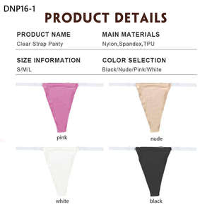 Panties de Encaje Floral con Puntos Negros para Mujer, Transpirables, Talla Grande, Transparentes - Product Image 2
