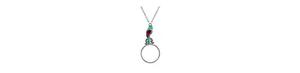 Collana con Lente d'Ingrandimento a Forma di Pappagallo Smaltato |   2028 - Product Image 2