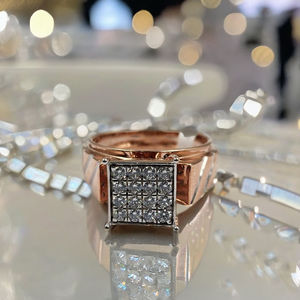 Bague pour homme en diamant de laboratoire, bijou élégant et stylé pour le bureau, les fêtes, les mariages, les fiançailles, cadeau de luxe - Product Image 3