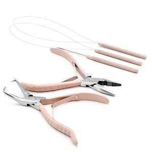 Kit de Extensiones de Cabello con Microperlas de 5 Piezas, Herramientas Profesionales de Acero Inoxidable para Extensiones de Cabello - Product Image 1