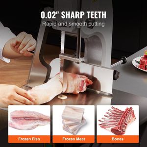 Lama per sega a nastro 5 pezzi in acciaio al carbonio per 51.2 taglio carne e ossa \ "x0.63 \" x0.02 \ "per macchine per robot da cucina - Product Image 4