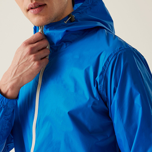 Men's Custom Breathable <b>Zip</b>-<b>Up</b> Running <b>Jacket</b> Thin Outdoor Rainproof Windbreaker for Sports & Adventure Activities Stand Collar - Product Image 4
