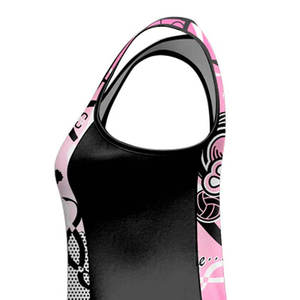 Professional Women's Netball Uniform Set Reversible Sublimated Design Breathable Quick Dry Fabric With Team <b>Customization</b> - Product Image 2