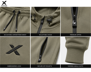 Conjuntos Deportivos X Sports City para Hombre, Personalizados, Corte Ajustado y Estilo Cargo, 100% Algodón, Calidad Premium, OEM/ODM, Rendimiento, Comodidad, Estilo, Felpa Suave - Product Image 4