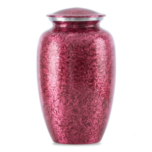 Urna Funeraria Metálica Color Púrpura Moteado para Guardar Cenizas Humanas, Urnas de Cremación al por Mayor - Product Image 4