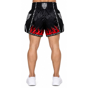 Ensemble de boxe Muay Thai d'hiver en tissu respirant de haute qualité taille XXL, short MMA personnalisé avec logo, taille élastique écologique pour le fitness - Product Image 3