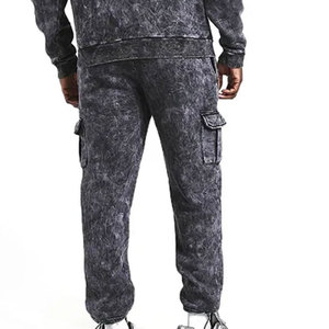 Chándal de invierno para hombre estilo fábrica, con capucha, lavado ácido, tallas grandes, 100% algodón, hecho a medida, diseño 2 en 1, alta calidad, venta al por mayor - Product Image 5