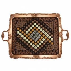 Bandeja de metal de diseño moderno para chocolate, plato para postres, caja de regalo de lujo para ocasiones y eventos especiales, precio más bajo al por mayor - Product Image 2