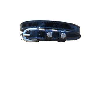 Correas de Cuero Negro con Cristales Brillantes para Montar a Caballo, Accesorios Ecuestres - Product Image 1