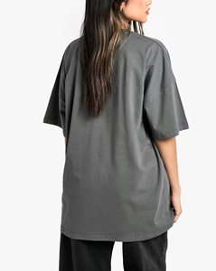 T-shirts pour femmes personnalisés de haute qualité pour l'été, 100% coton et élasthanne, 180 GSM, impression, broderie, logo OEM ODM, respirant, respectueux de l'environnement - Product Image 2