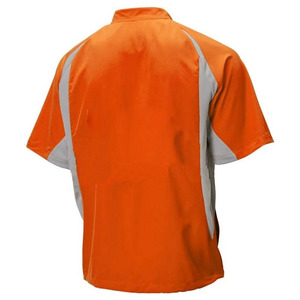 Streetwear With Stand Collar Cage <b>Jackets</b> Sportswear Short Sleeve <b>Half</b> <b>Zip</b> Front Custom Baseball Cage <b>Men's</b> <b>Jackets</b> For Sale - Product Image 2