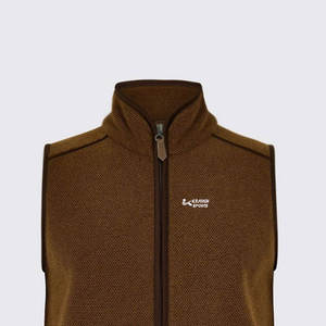 Chalecos de lana personalizados de última tendencia para hombre, sin mangas, a precio asequible, con cremallera. - Product Image 4