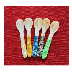 Vietnam Handmade Natural Seashell Spoon Mother of Pearl Dessert Spoon Decorative Tableware <b>Wholesale</b> Supply - Product Image 5