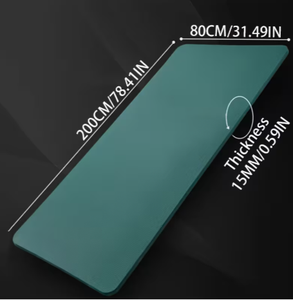 Colchoneta de Ejercicio Gruesa de 20 mm, 200 cm x 80 cm, Verde, para Gimnasio, Fitness, Entrenamiento en Casa y Yoga - Product Image 3