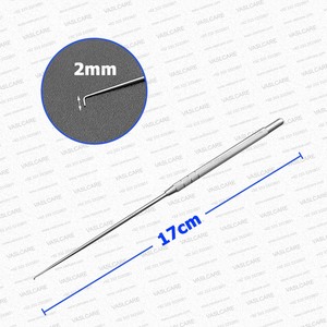 Curette auriculaire 14cm 16cm – Instruments chirurgicaux ORL en acier inoxydable – Extracteur de cérumen à pointes fines et aiguisées - Product Image 5