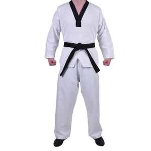 Uniforme de Taekwondo 2026, Precio al por Mayor, Logotipo Personalizado, Hecho en Fábrica, Talla Ajustable, Ropa de Artes Marciales, Uniforme de Taekwondo OEM - Product Image 1