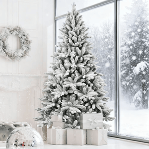Albero di Natale Innevato di 2,1 m per Decorazioni Festive! - Product Image 2