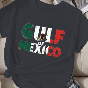 Camiseta Casual de Mujer de Poliéster Tejido con Diseño de la Bandera Mexicana y el Golfo de México - Product Image 3