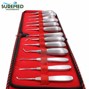 Instruments dentaires : Ensemble de 13 élévateurs de luxation et de levage pour dents, incluant barre transversale Coupland et élévateurs droits Cryer, en acier inoxydable - Product Image 2