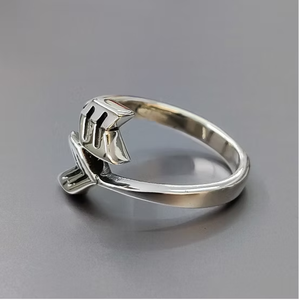 Bague en argent sterling lisse avec motif flèche, bijoux de haute qualité pour la vente en gros par JAIPUR SILVER - Product Image 2